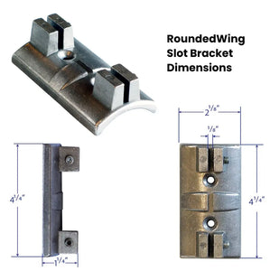 Wing Bracket - 4" Flat Street Sign Bracket