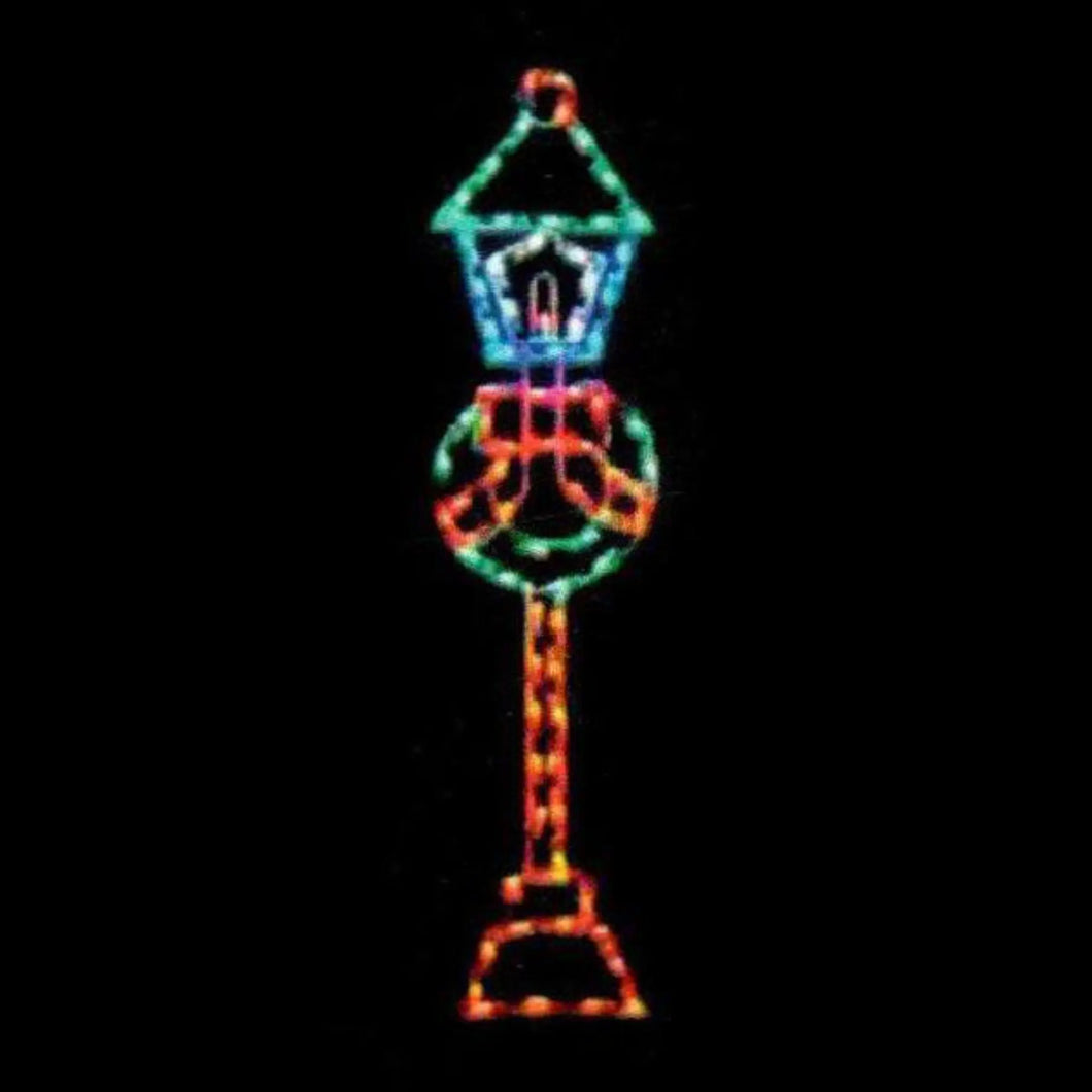 7.5' Yuletide Lamppost Yard Decoration