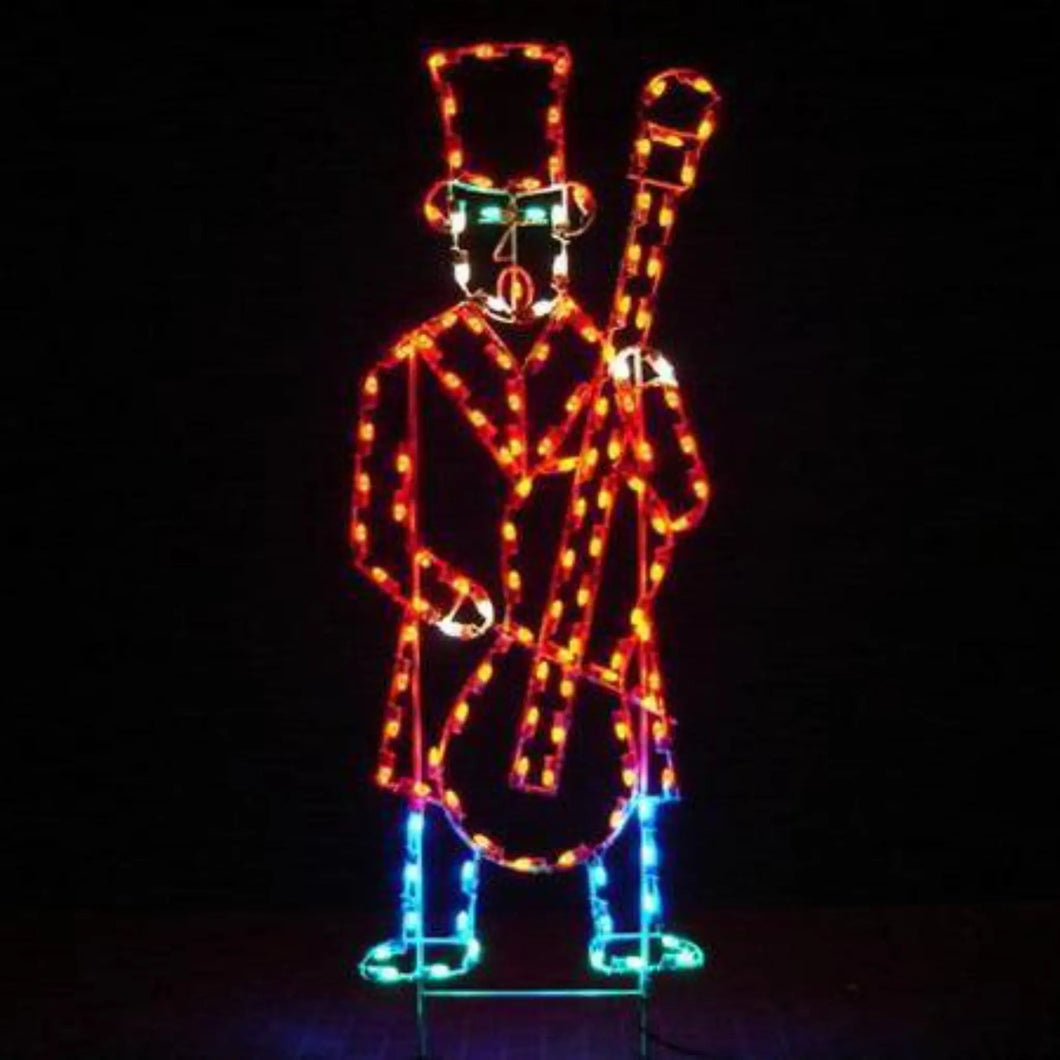 7' Yuletide Man with Base Yard Decoration