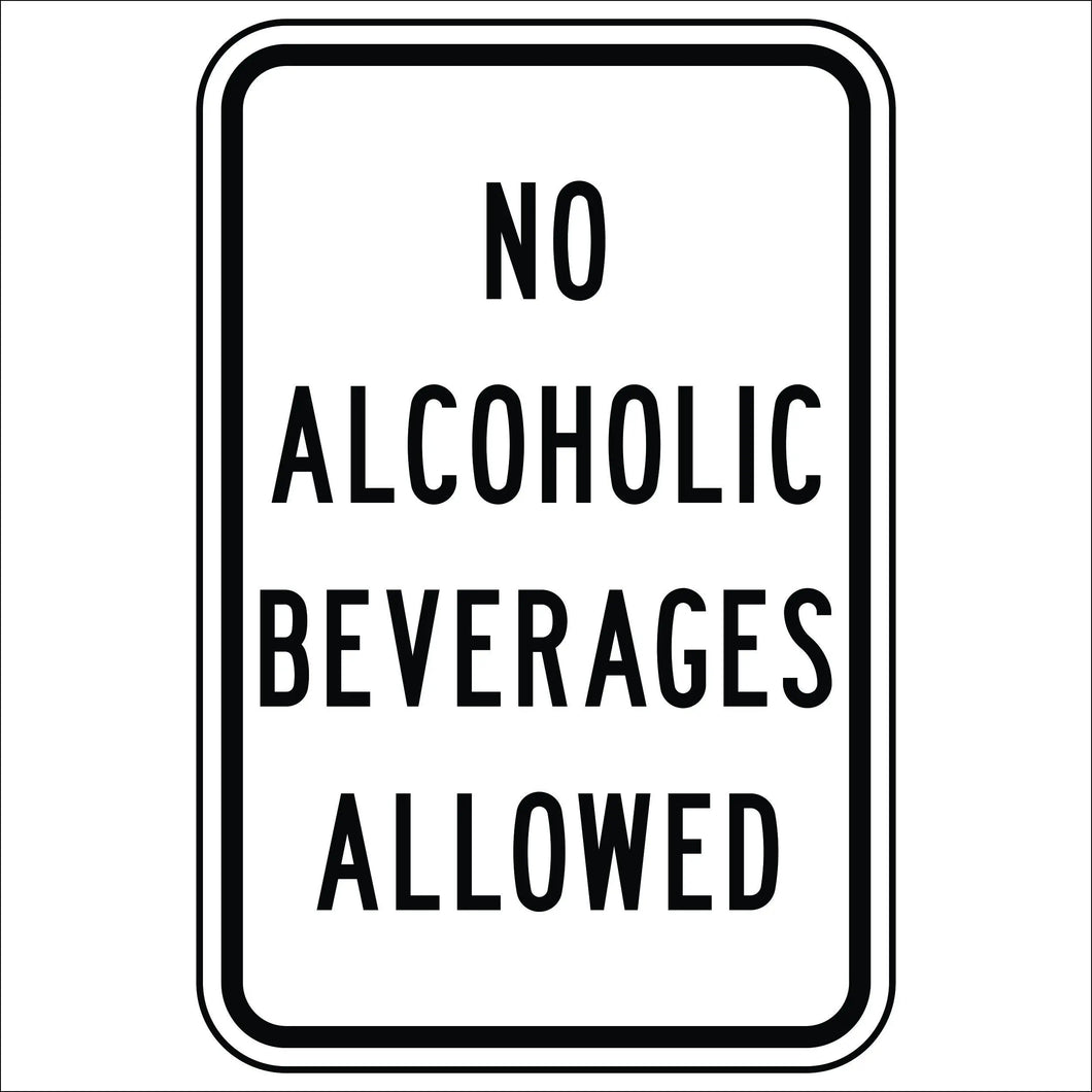 No Alcoholic Beverages Allowed