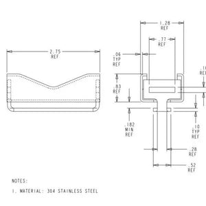 SX0220 Universal Channel Clamp for SignFix Channel Extrusion