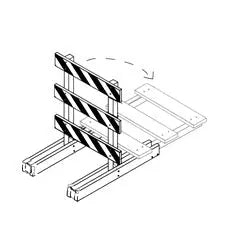 Plasticade Break-Away Type III Barricade