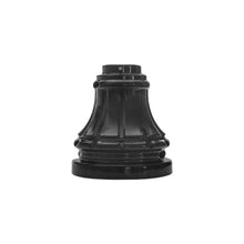 Load image into Gallery viewer, Decorative Two-Piece Base for 3&quot;OD Round Poles - Black