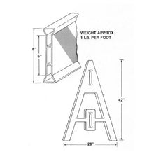 Load image into Gallery viewer, Plasticade A-Frame Barricade Type II