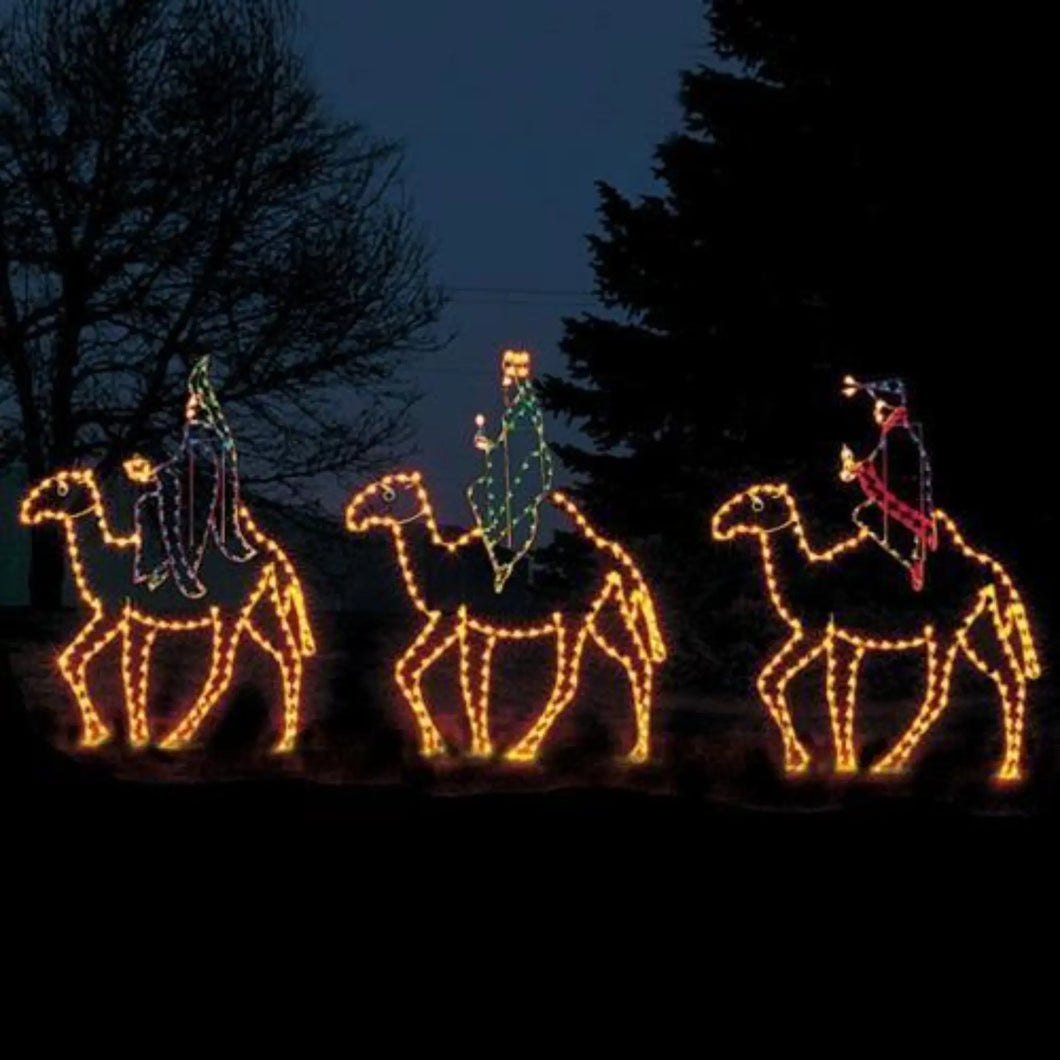 10' Three Wisemen on Camels Decorations