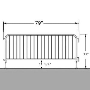 Parade Barricade-Flat Feet 6'7"x43"