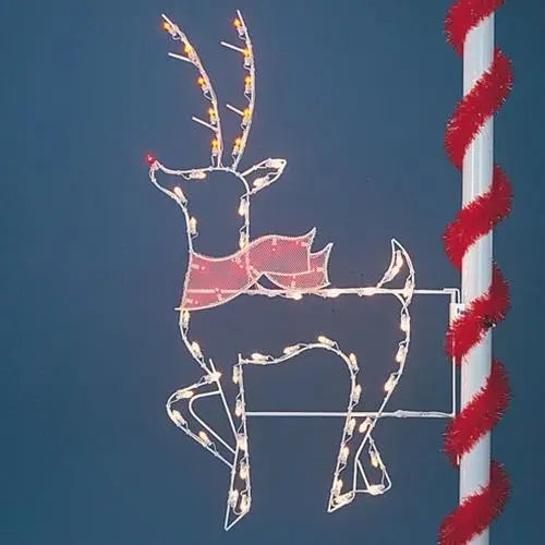 6' Silhouette Deer with Scarf