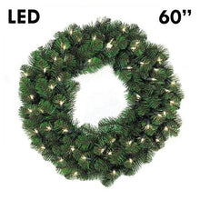 Load image into Gallery viewer, 60&quot; Pine Wreath Commercial Grade LED - Warm White | PK-1