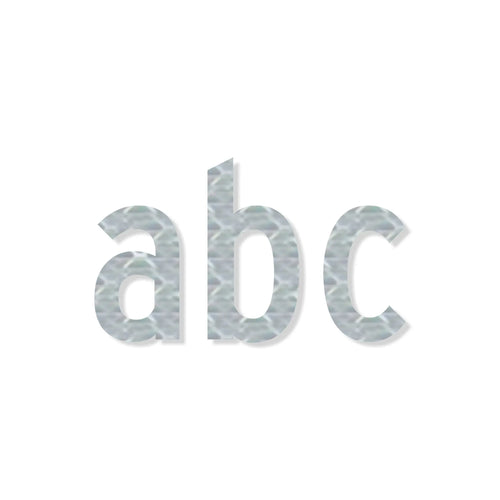 Lower Case C Series Die-Cut Letters (White HIP)