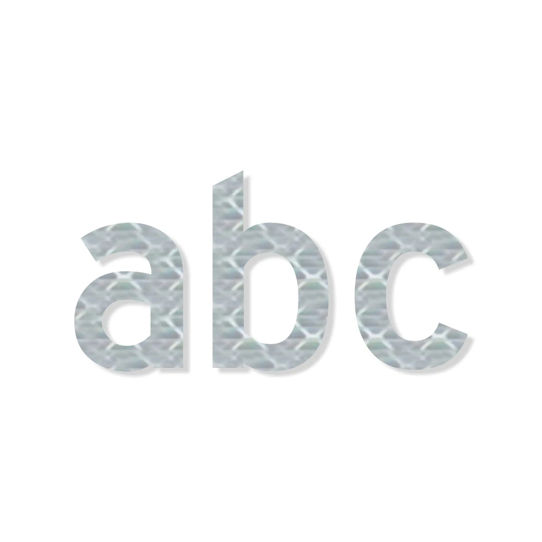 Lower Case D Series Die-Cut Letters (White HIP)