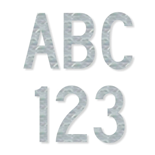 C Series Die-Cut Letters & Numbers (White HIP)