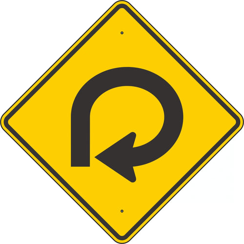 W1-15R 270-Degree Loop Sign 30