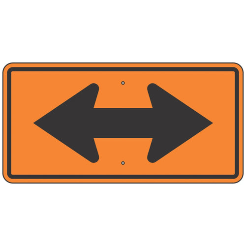 W1-7 Two-Way Arrow Sign