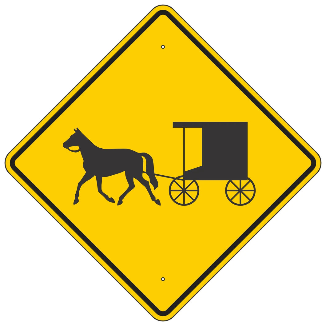 W11-14 Horse & Buggy Traffic Sign